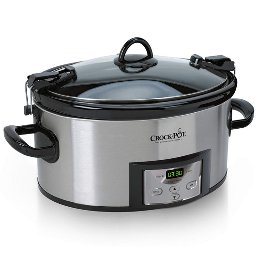 Crock-Pot 6 Quart Cook & Carry Programmable Slow Cooker with Digital Timer